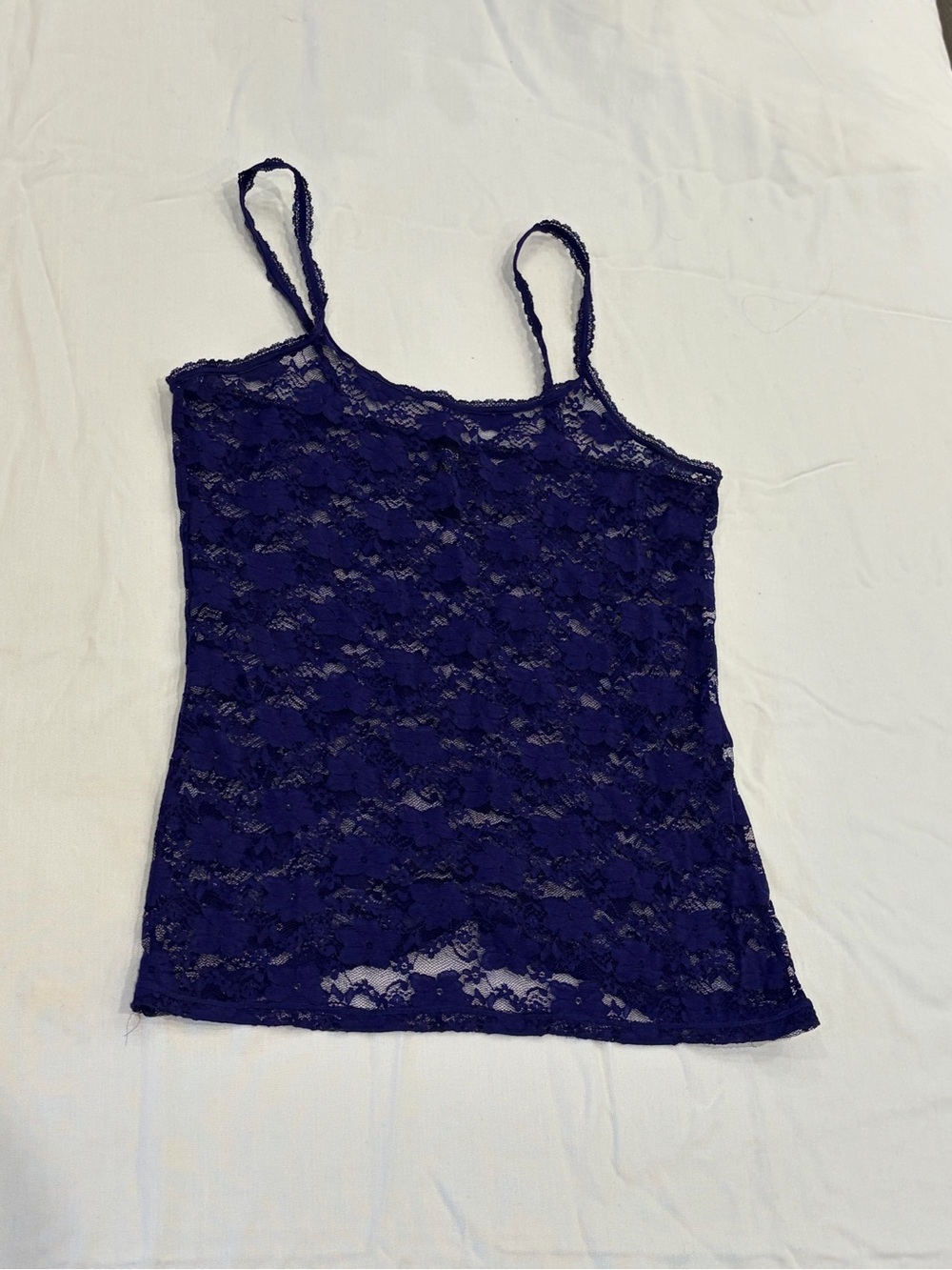 Lace Cami Tank Top - Purple